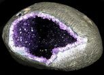 Deep Purple Amethyst Geode - Top Quality #36470-2